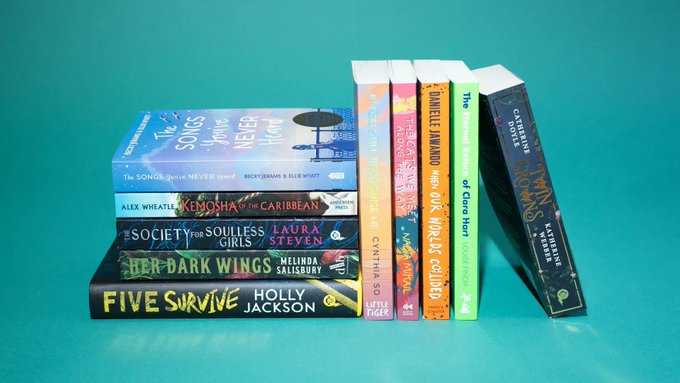 The @yabookprize shortlist is now available from the display in the Junior Library! Check some brilliant new #YA titles and borrow them for some #holidayreading!
