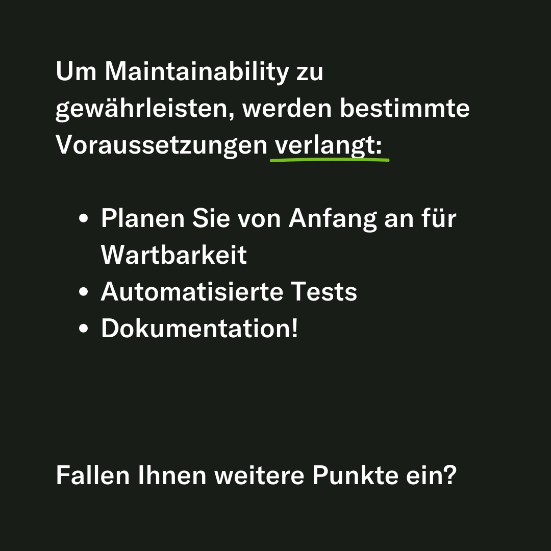smartfactory_ch's tweet image. Und wie geht maintainable software?

Maschinen wie auch Software müssen gewartet werden, um Langlebigkeit und Funktionalität zu gewährleisten.

#maintainablesoftware #softwareengineering