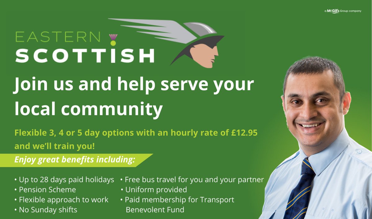 MidBluebird's tweet image. We're looking for PCV drivers to join the team in Livingston

🟢 Competitive salary 
🟢 Free bus travel for you and your partner
🟢 Brand-new uniform
🟢 Pension scheme

Find out more ➡️ ow.ly/KEVK50OX7rK

#JobsInScotland #Livingstonjobs