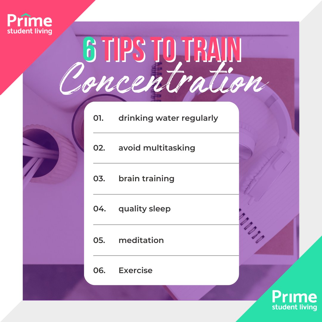 Prime_Student's tweet image. Students, Boost Your Concentration! 🧠✨
Try these tips and unlock your full potential. Tag your fellow students and let&apos;s excel together! 👩‍🎓📚💜

#ConcentrationBoost #StudentSuccess  #improvedfocus #improvefocus #students #focustips #studyingtips #studytips