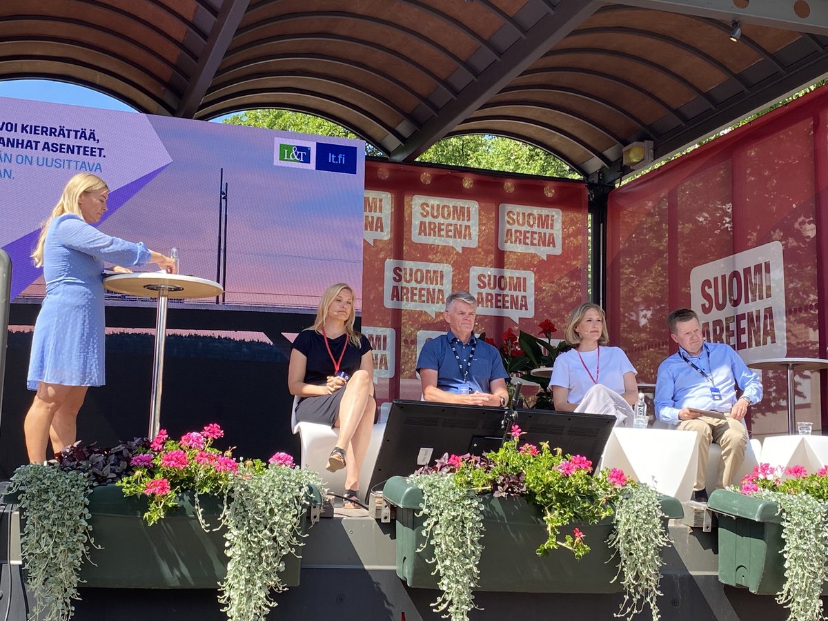 Kaiken voi kierrättää. Kestävää kehitystä ja vihreää siirtymää. #SuomiAreena keskustelut alkaneet.