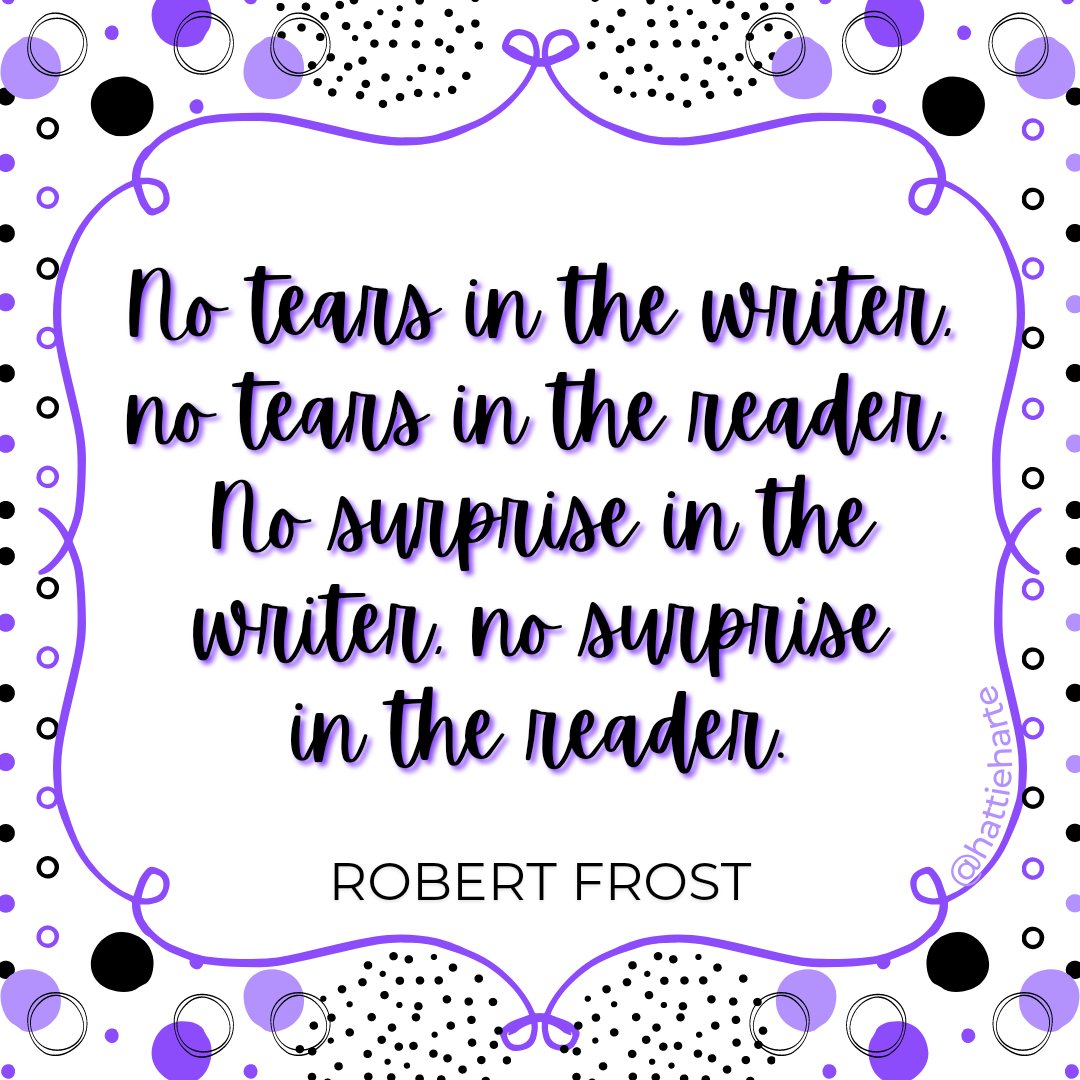 "No tears in the writer, no tears in the reader. No surprise in the writer, no surprise in the reader." Robert Frost ✍️📚
#writerquote #writingcommunity #writerslife #quoteoftheday