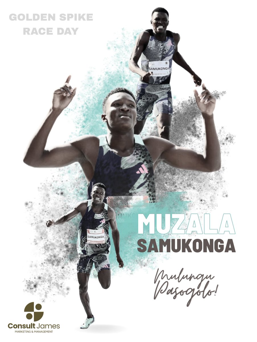 MuzalaSamukonga's tweet photo. GOLDEN SPIKE RACE DAY.

I'm more than happy and excited to make my first appearance at the GOLDEN SPIKE meet which is scheduled for today at exactly 18hrs.

LORD LET YOUR WILL BE DONE 🙏

 🗓️: 27 June,2023
🕜: 18hrs 
📺: Ss228 
Men's 400m: 18:40hrs (CAT) https://t.co/thFxvRdkDc