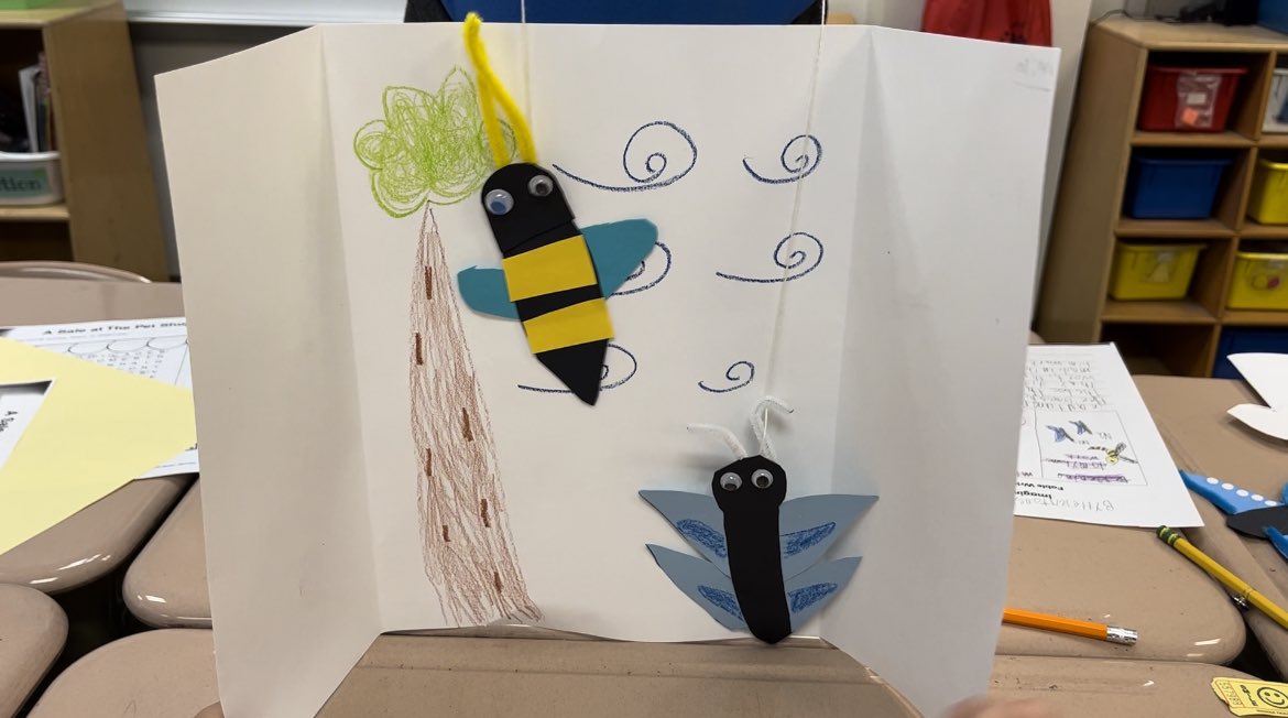 Ms. Harrelson’s 2nd grade LEADers are marvelous performers! During leadership special, students created marionette pollinators 🐝🦋 to go along with their fables and then rehearsed the script in class. Well done, LEADers! 💫🌟 #LiMTogether <a href="/lakemyra/">Lake Myra Elementary</a>