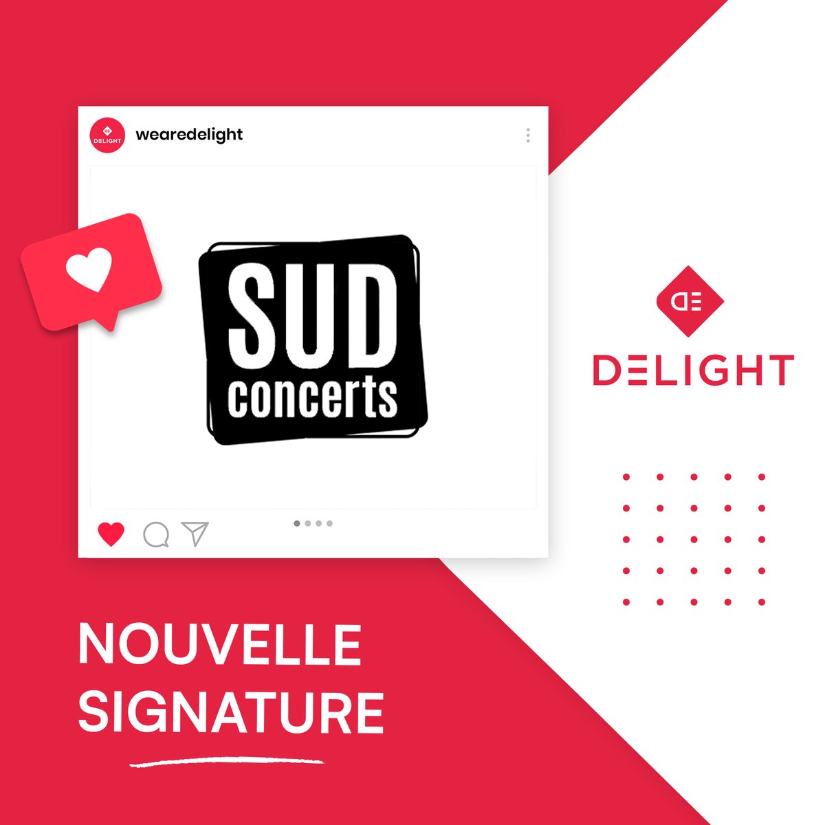 🤝 NOUVELLE SIGNATURE Nous sommes ravis de vous annoncer l'arrivée de @sudconcerts parmi nos clients ! Basée à Marseille, Sud Concerts met du soleil dans la production d’artistes et l’organisation de spectacles depuis plus de 25 ans☀️ Merci à leurs équipes pour leur confiance❤️