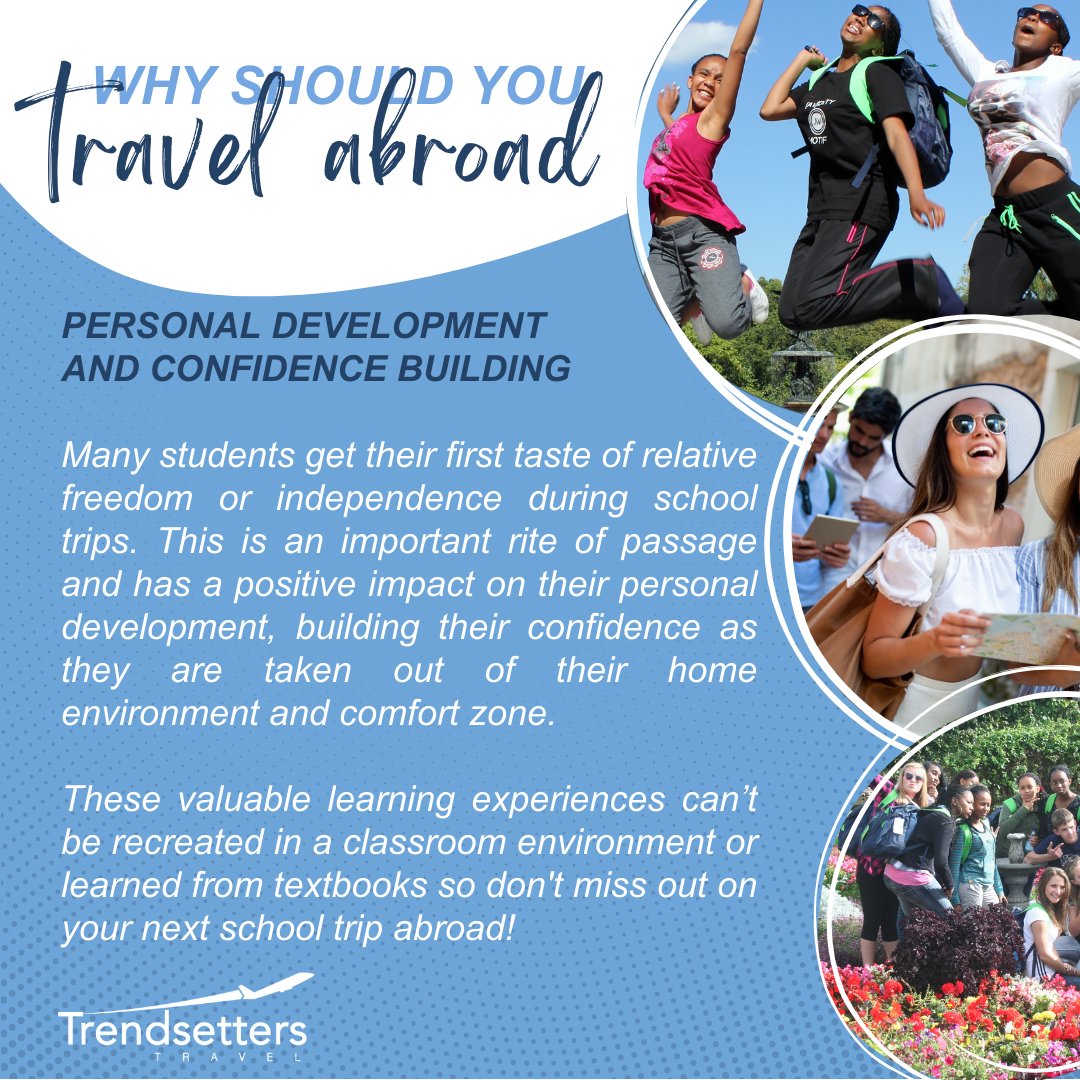 Why should your child travel abroad?
Don't hesitate! Book the trip 😉
#travel #trendsetterstravel #academicenrichment #schooltour #southafrica #trending