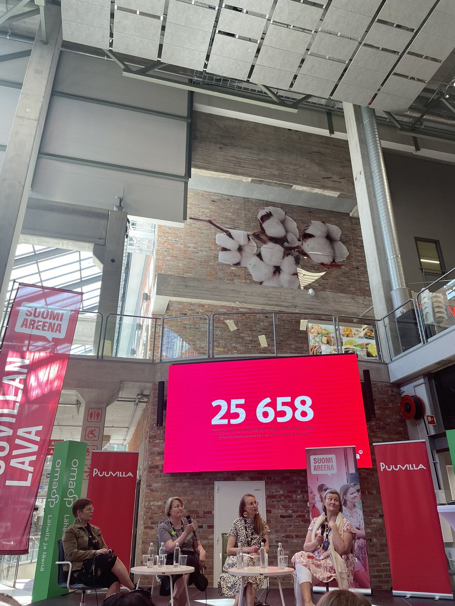 Vuonna 2022 sairauspäivärahaa mielenterveyden häiriön takia saaneet 16-34 vuotiaat naiset. #SuomiAreena