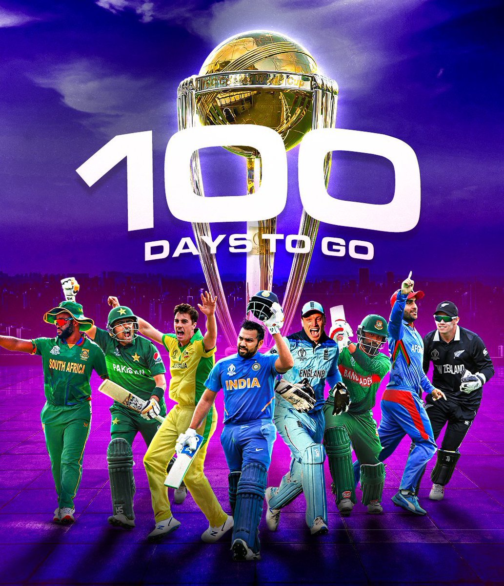 Crick_Desi's tweet photo. Are you ready for the World Cup 🎯

100 DAYS TO GO!!!!!!

#WorldCup2023 #CricketWorldCup https://t.co/G4ULxakRhe