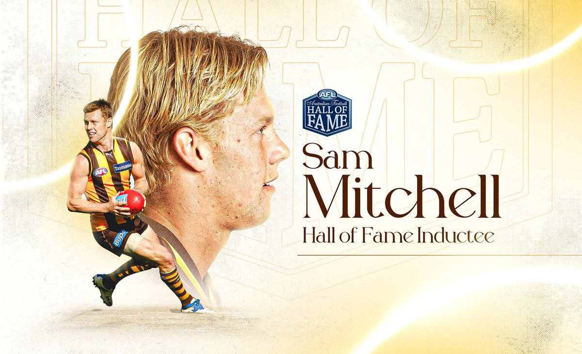 HawthornFC's tweet image. Among the greatest to ever don the brown and gold. 🤎💛

Congratulations to our Senior Coach, Sam Mitchell.