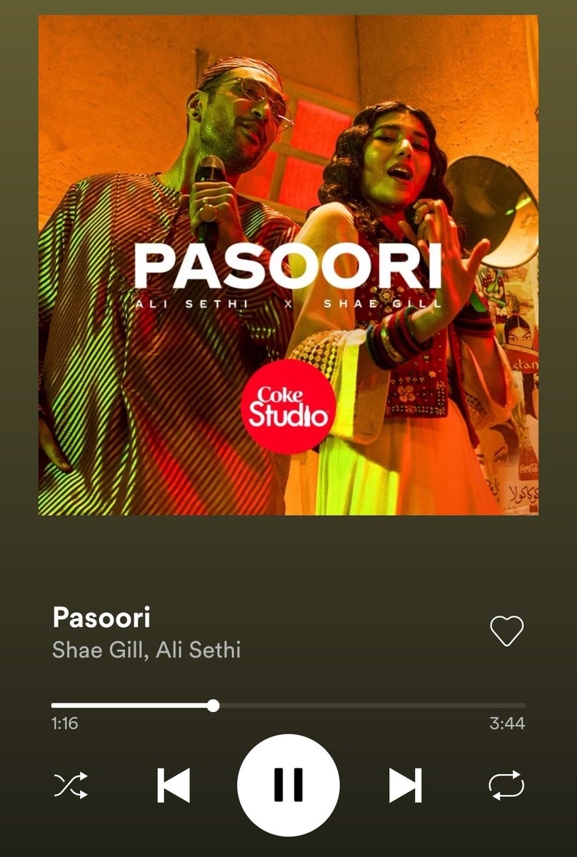 The Artists 😍                  The Banger 🥹

#Pasoori #PasooriNu #AliSethi #ShaeGill #CokeSTUDIO