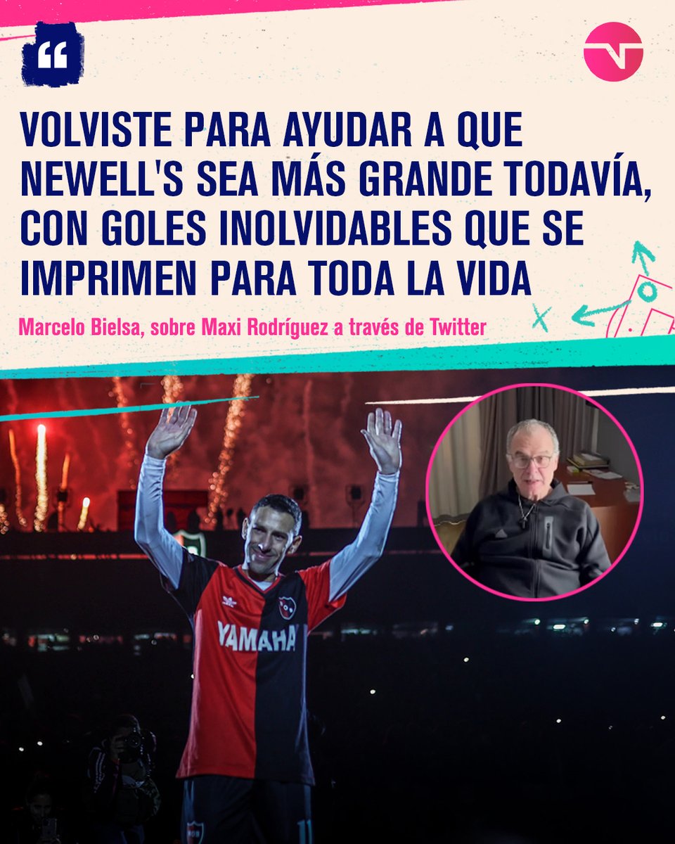El elogio de Marcelo Bielsa para Maxi Rodríguez, en su despedida como jugador profesional 🫶⚽