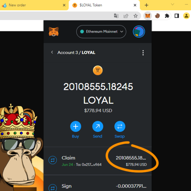 mg i just claimed $778 from the $LOYAL airdrop? 👇 Check if you are eligible to claim: 🔗 loyaltydao.io 🎁 $pepe #DOGE #Ethereum #kucoin #Floki #NFTs $ben $hex $SHIB #100x #airdrops $MANA $link #SEC $PEPE #usdt $xrp #HEX #ben #Blockchain #PEPE $BEN $PSYOP