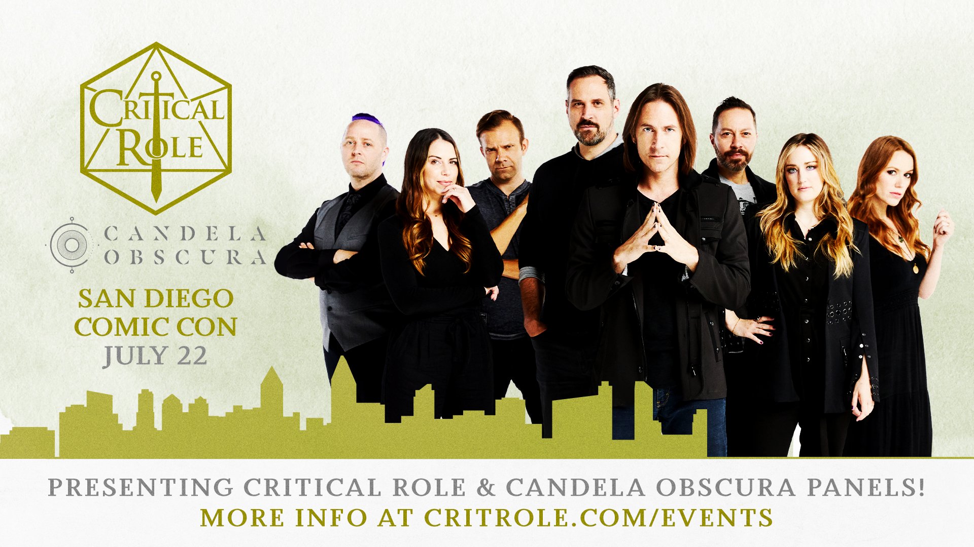 Critical Role on Twitter: &ldquo;We&rsquo;re venturing to @Comic_Con! 🏙️ Join us
