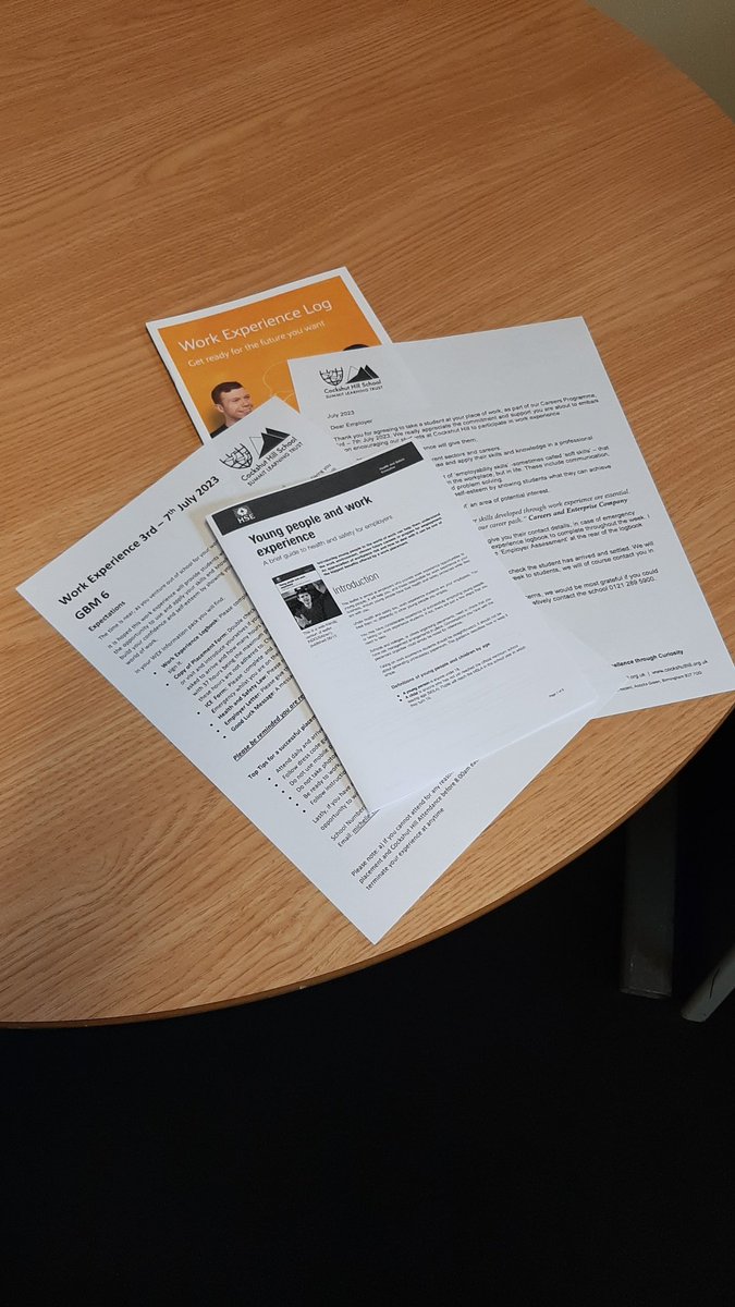 Our Y10s <a href="/CockshutHillSch/">Cockshut Hill School</a> getting  equipped for Work Experience next week #excitingtimesformany