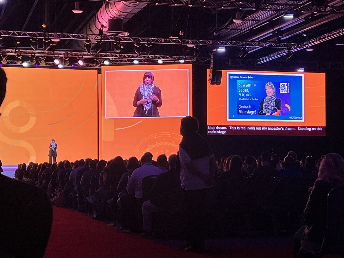 Kicked off my day moved to tears listening to @SJEducate share her story of representation to #ISTElive23 Mainstage #RepresentationMatters