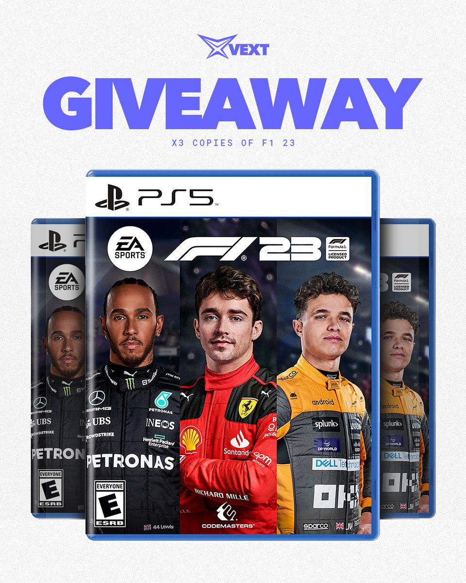 🚨 Competition time! 🚨

We have three copies of #F123 to giveaway to some lucky winners on a platform of their choice! The competition is open worldwide and entries close on the 3rd of July 🙌

Enter here: bit.ly/3phzA2B 

#VEXT