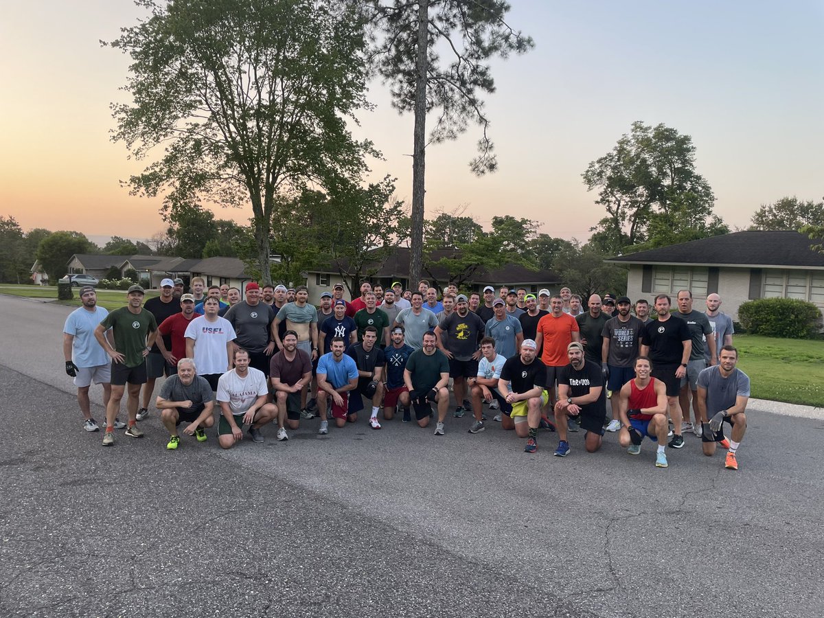 46 <a href="/F3TheByrd/">The Byrd</a> this morning for Adele’s STRONG VQ! 
Throw in 20+ guys from <a href="/TheForumF3/">TheForumF3</a> for a mini-convergence and you get a rolling street gang in Vestavia Hills 🤝🏼💪🏼

<a href="/F3Birmingham/">F3Birmingham</a>