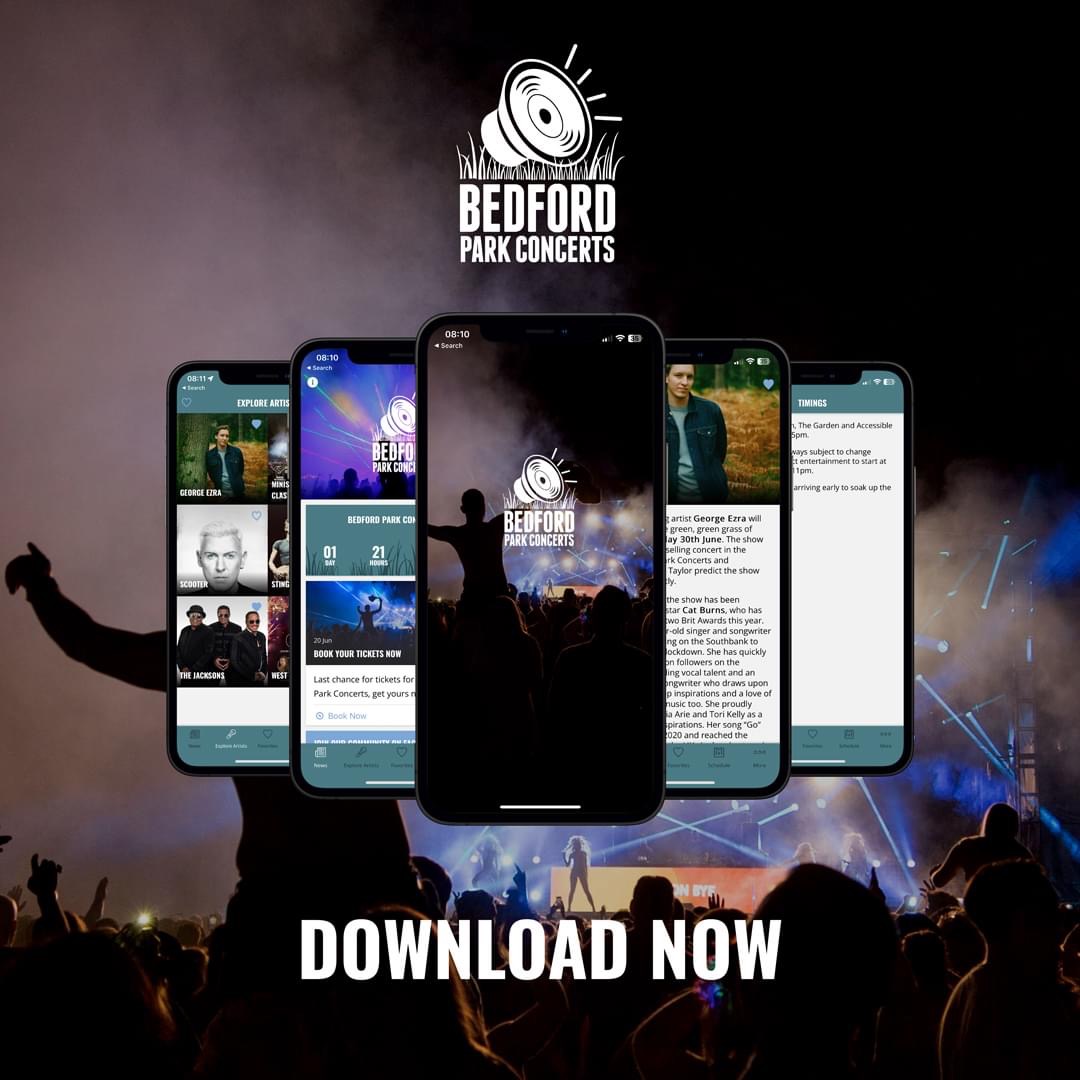 Don’t forget to download our Bedford Park Concerts app to get up to date timings for each of this week’s 3 upcoming shows.

Download the app here >>
linktr.ee/bedfordpark

#BedfordParkConcerts #Scooter #GeorgeEzra #MinistryofSoundClassical