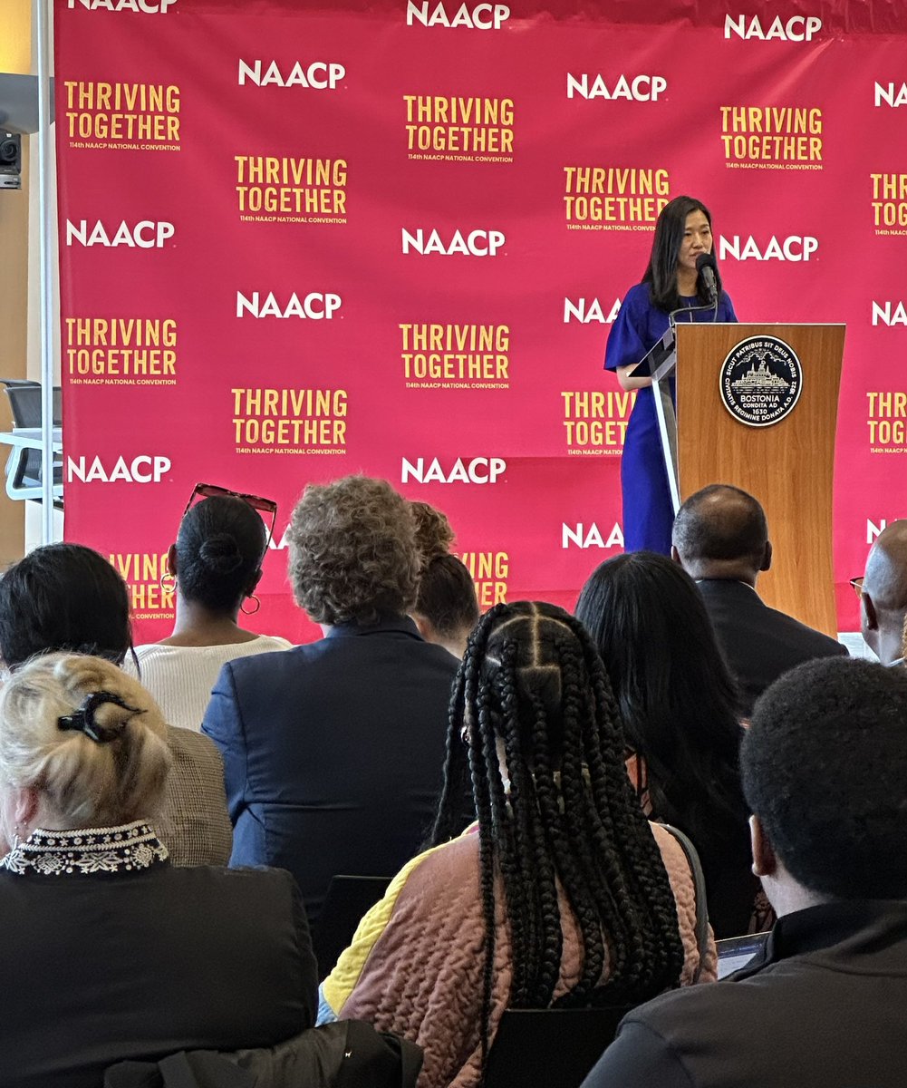 Thank you <a href="/MayorWu/">Mayor Michelle Wu 吳弭</a> for being part of the amazing team bringing the 114th <a href="/NAACP/">NAACP</a> Convention to Boston this summer!