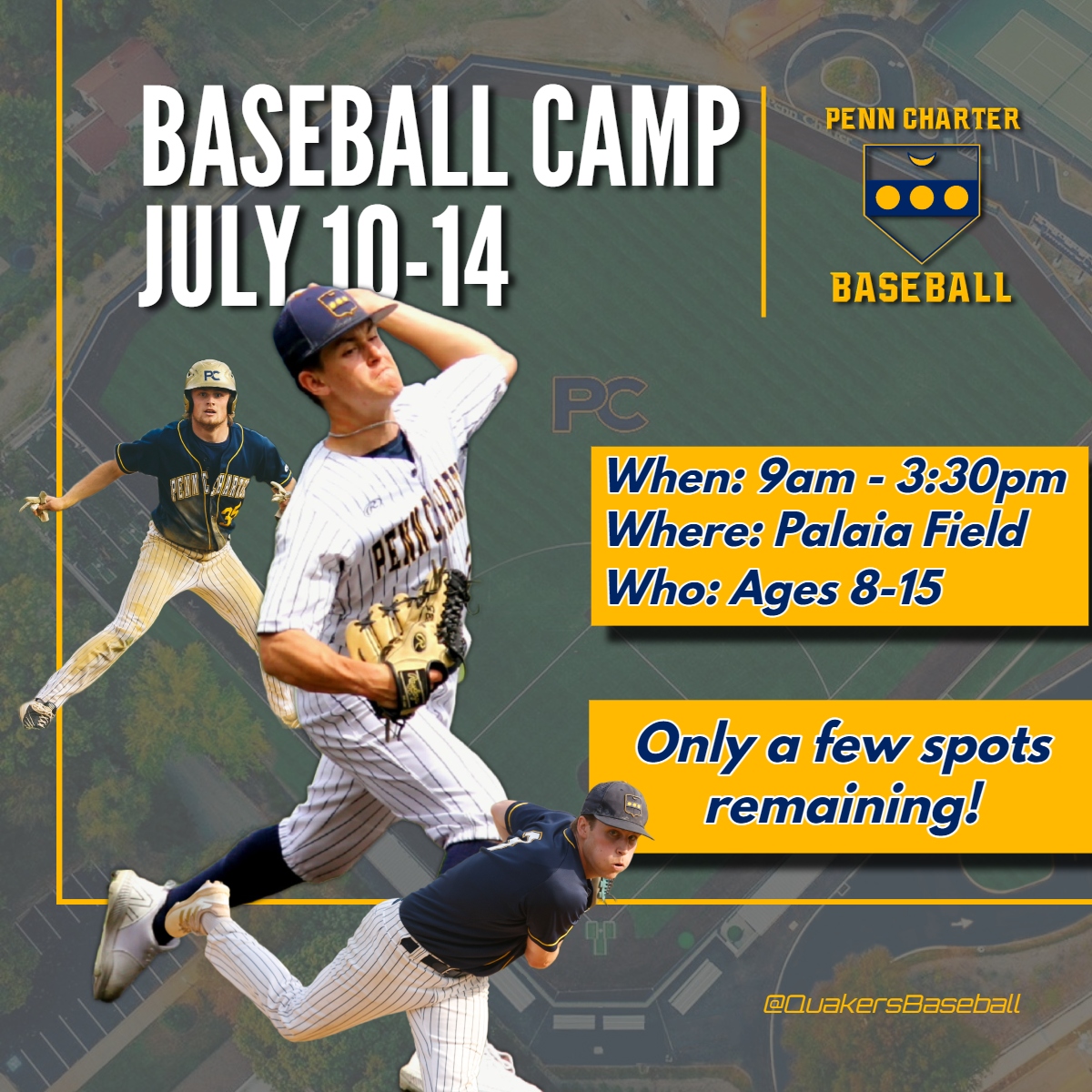 🚨 Still a few spots left for PC Baseball Camp. DM w/ questions or sign up:

penncharter.com/summercamp/bas…