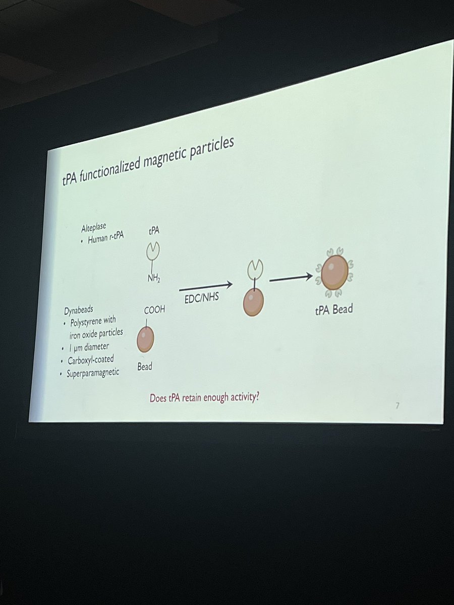 Susan Shea (@smshealab) on Twitter photo Fascinating work by <a href="/NeevesLab/">Neeves Lab</a> being presented now at #ISTH2023 continuing the impactful work on magnetically powered thrombolytic therapy. It’s amazing tPA alone remains the only widely available iv option for catastrophic thrombotic events - we can do better! 👏🏼👏🏼 Fascinating work by <a href="/NeevesLab/">Neeves Lab</a> being presented now at #ISTH2023 continuing the impactful work on magnetically powered thrombolytic therapy. It’s amazing tPA alone remains the only widely available iv option for catastrophic thrombotic events - we can do better! 👏🏼👏🏼
