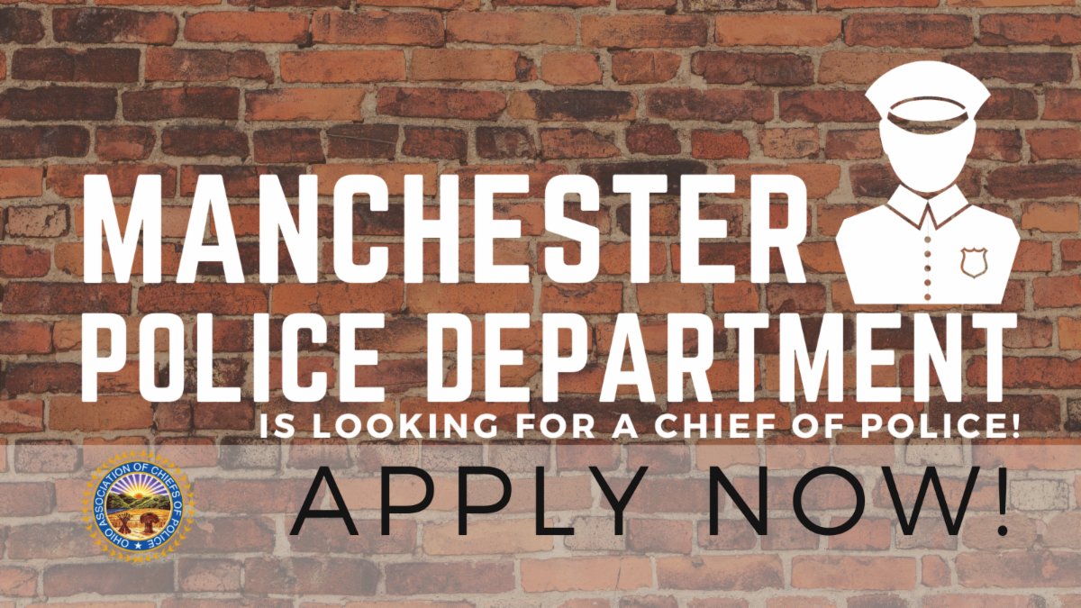 The Village of Manchester is looking for their next Chief of Police! Learn More About the Opportunity Here: conta.cc/3PDAelP More Jobs Here: oacp.org/employment-opp…