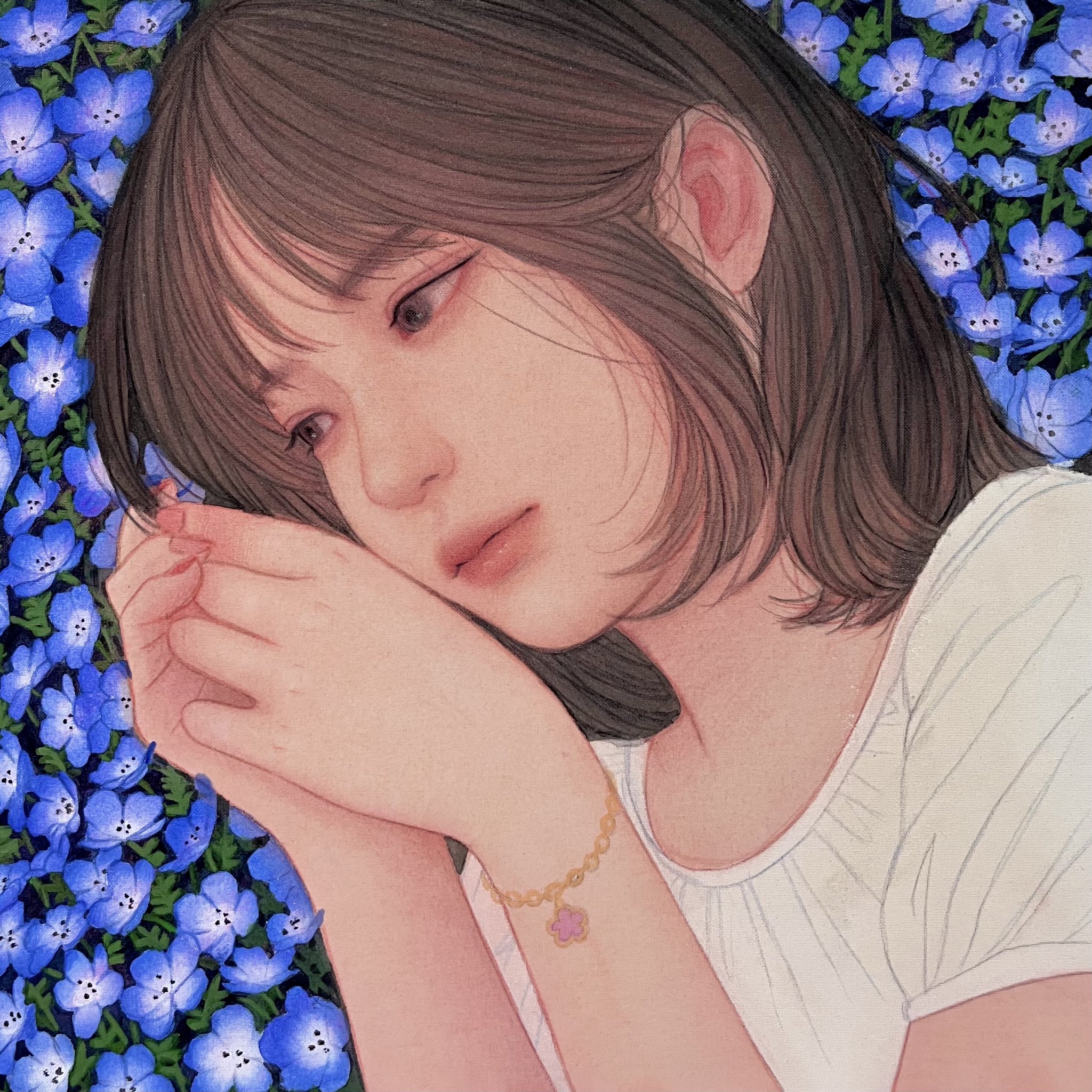 大人気新作 むらまつちひろ「eyes-Ⅰ」0号 絵画/タペストリ - phonetica.it