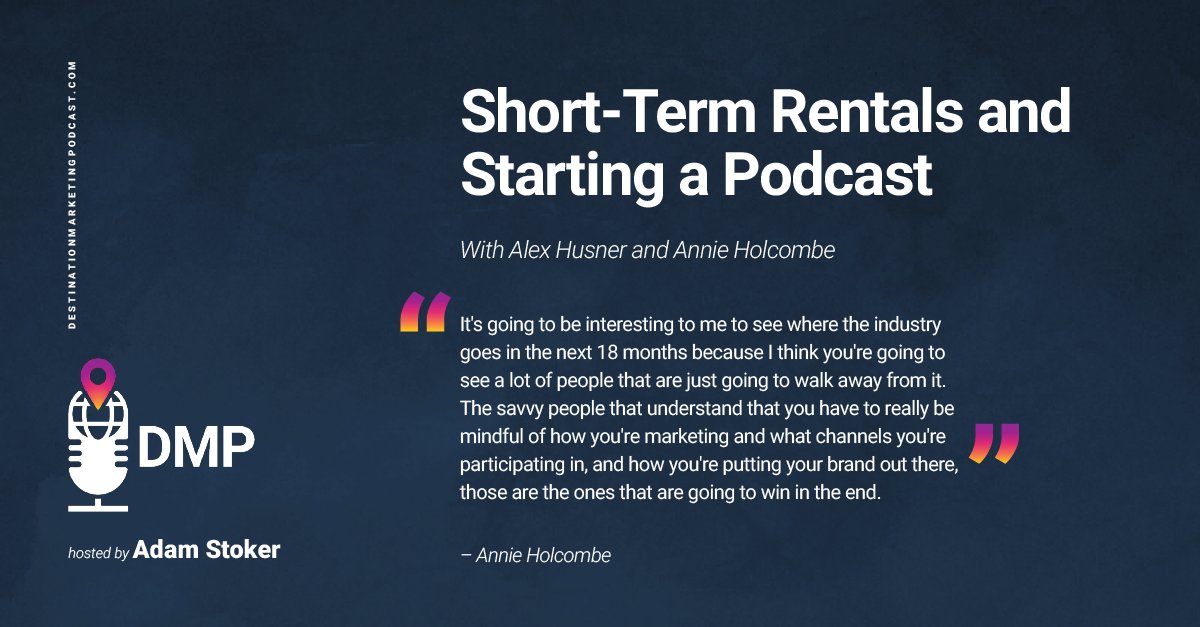 Join us for an unforgettable episode of the Destination Marketing Podcast featuring the hosts of Alex &amp; Annie: The Real Women of Vacation Rentals, Alex Husner and Annie Holcombe! 

Listen to the full episode here! bit.ly/3PuCOdM

#destinations #travel #DMO #podcasts