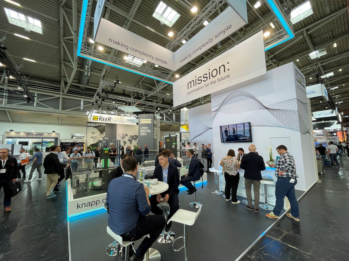 KNAPP_AG_de's tweet image. The first day of the @automaticafair was a success! Thanks for your numerous visits. Here is also a small reminder of our presentations in the automatica Forum (hall A5, booth 330) on Thursday and on Friday. #makingcomplexitysimple #knappatautomatica #automationforthefuture