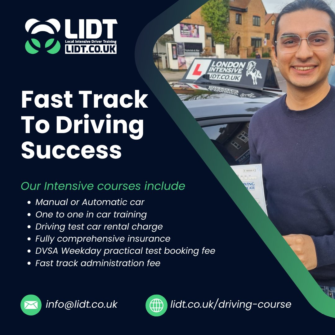 🎉 Congratulations to Ajinkya for passing his driving test at Hornchurch on his first attempt! 🚗🎉

Ajinkya, an experienced driver, opted for our 10-hour intensive course to fine-tune his skills and get test-ready. With the guidance and dedication of our instructor Mabz,