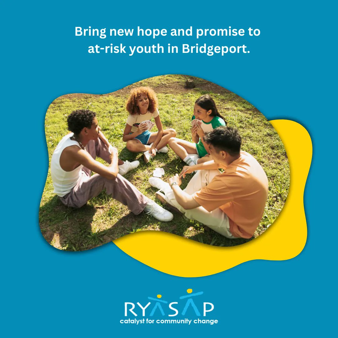 catalystinct's tweet image. Now is the perfect time to bring new hope and promise to our most at-risk youth in Bridgeport by supporting RYASAP. Thanks to an anonymous donor, your donation will be doubled through this Friday, June 30. Give today: buff.ly/3P02Sgt