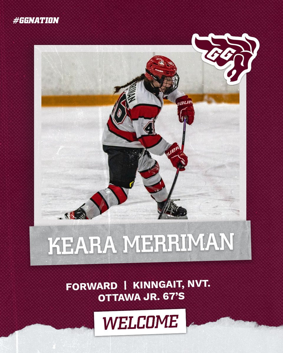 Welcome Keara Merriman to our program‼️

Keara is an alumna of @NDHoundsHockey, and is the first U SPORTS women’s hockey player in recent memory to be born in Nunavut. 🏒

Welcome to #GGnation🐎 Keara!