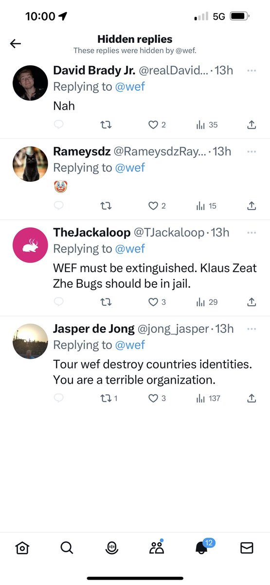 shellenberger's tweet photo. @jordanbpeterson @wef Checking in on @wef … huh, they turned off replies. Wonder why? https://t.co/q25ILDkkx4