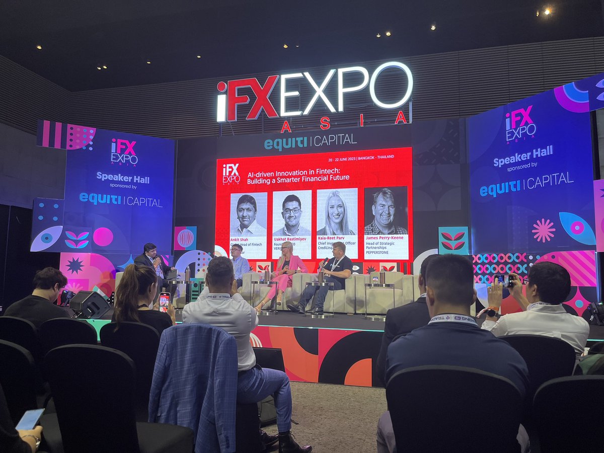 It was great to listen to the Future of the #forextrading industry with #AI.

We are excited to bring our behavioral trading AI to the market soon👀 

#daytrading #forex #iFXEXPOasia2023