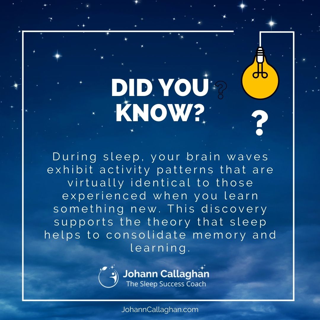 Did you know, during sleep, your brain waves show patterns that are similar to those when you learn something new... Join me for 'Breaking the Cycle of Sleepless Nights' free webinar, 29th June. Register here rfr.bz/t6d7di8 #sleepbetter #empoweringfamilyhealth