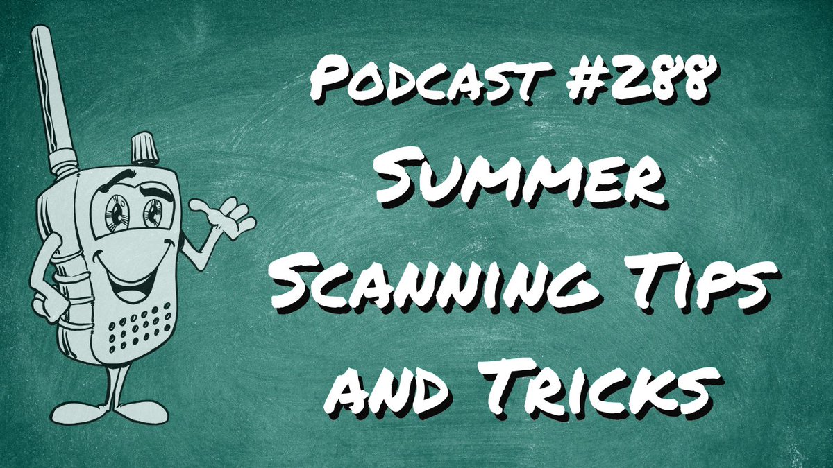 EastCoastPagers's tweet photo. Check out our weekly podcast, @Scanner_School
Podcast # 288 - Summer Scanning Tips

🏖️ Grab your sunscreen and flip flops!  
Time for a change of scenery for you and your scanner.
🔔 This is what you should be monitoring now.

 https://t.co/NRCwQVbqeS https://t.co/gXVUGIBQ45