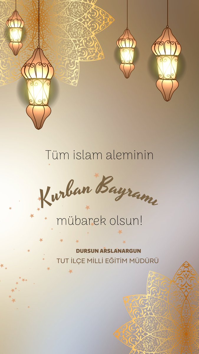 Bereket dolu sofralarda, sağlık mutluluk ve huzur içinde geçireceğiniz bir bayram diliyoruz. Selam, sevgi ve saygılarımla…
<a href="/02ARSLANARGUN/">DURSUN ARSLANARGUN</a>