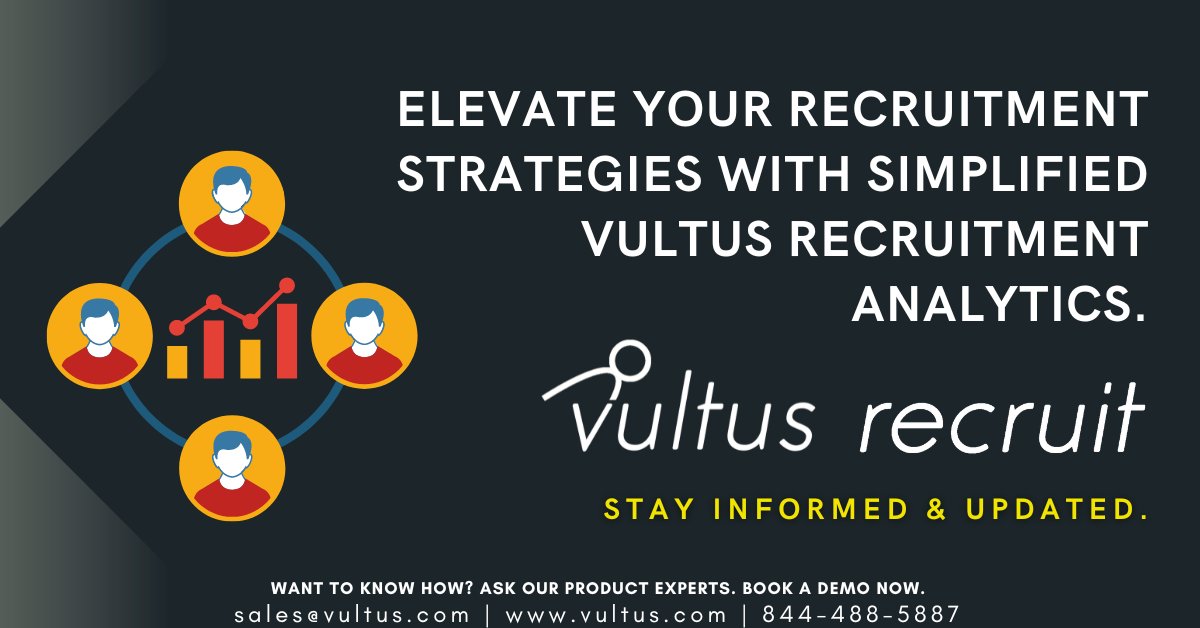 Track, measure, and analyze candidate and employee data like never using Vultus Recruit’s Recruitment Analytics software.

Click ow.ly/LmDp50xaNLm 

#vultus #candidates #ats #recruitmentsoftware #HR #recruitmentprocess #analytics #analyticssoftware #applicanttrackingsystem