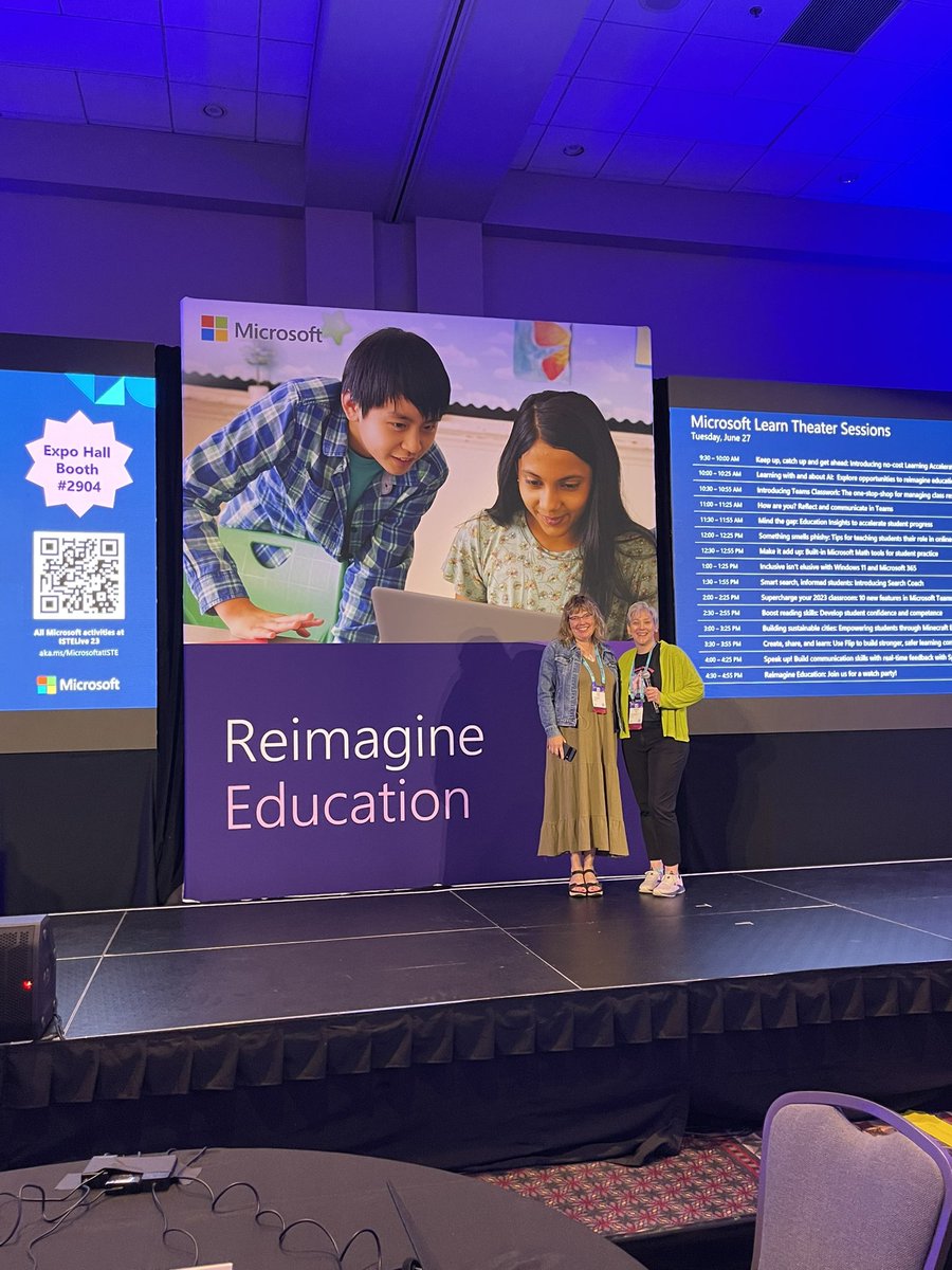 You won’t want to miss these #MIEE rockstars 🤩 during their session on #accessibility! Come check out <a href="/CathleenLacey/">Cathy Lacey</a> <a href="/fabricandbooks/">Julie Erickson</a> in room 204B. <a href="/MIEE_Flopsie/">Flopsie Llama</a> <a href="/MicrosoftEDU/">Microsoft Education</a> <a href="/ISTEofficial/">ISTE</a> #THISisMIEE #ISTELive23