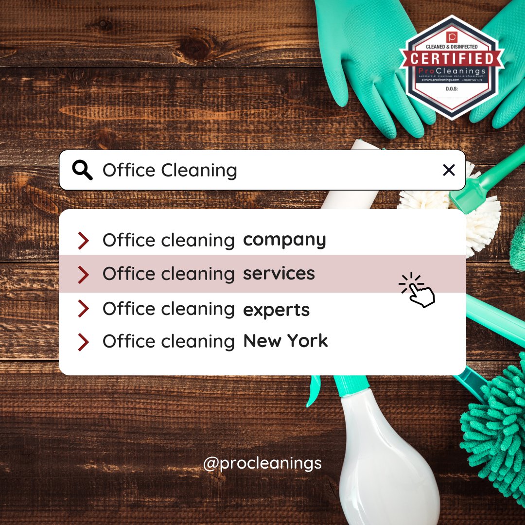 If you're looking for an office cleaning services, make sure they use top-rated cleaning products and equipment to ensure that your office is healthy, vibrant, and safe.
procleanings.com/office-cleanin…
#Professionalcleaning #officecleaning #officecleaningservices
