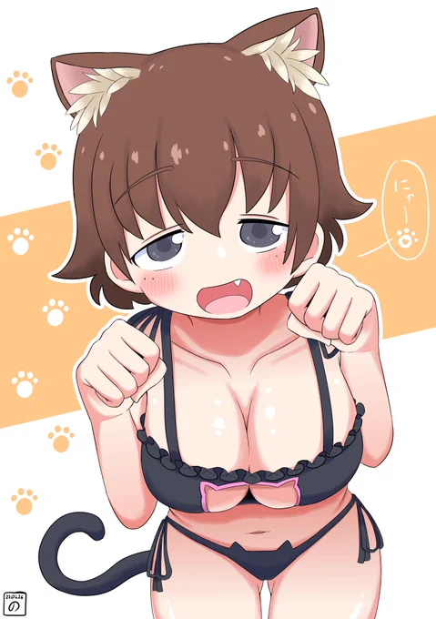 #見た人も無言でなにかケモ耳をあげる