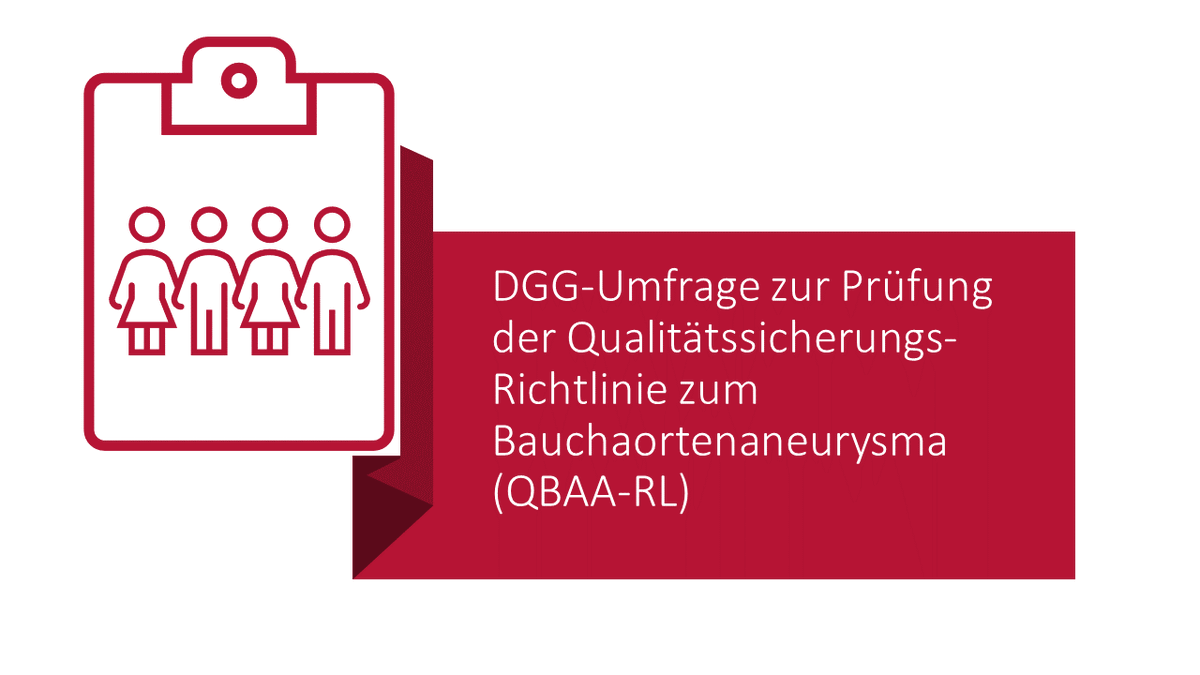 DGG_Tweets's tweet photo. Die DGG führte eine Umfrage unter ihren Mitgliedern zur Überprüfung der Qualitätssicherungs-Richtlinie zum Bauchaortenaneurysma (QBAA-RL) durch. Erfahren Sie mehr über die Ergebnisse und die Auswertung der Umfrage hier: https://t.co/fXvjdyTeQM  #Umfrage #Qualitätssicherung https://t.co/wq5m0qoeIj