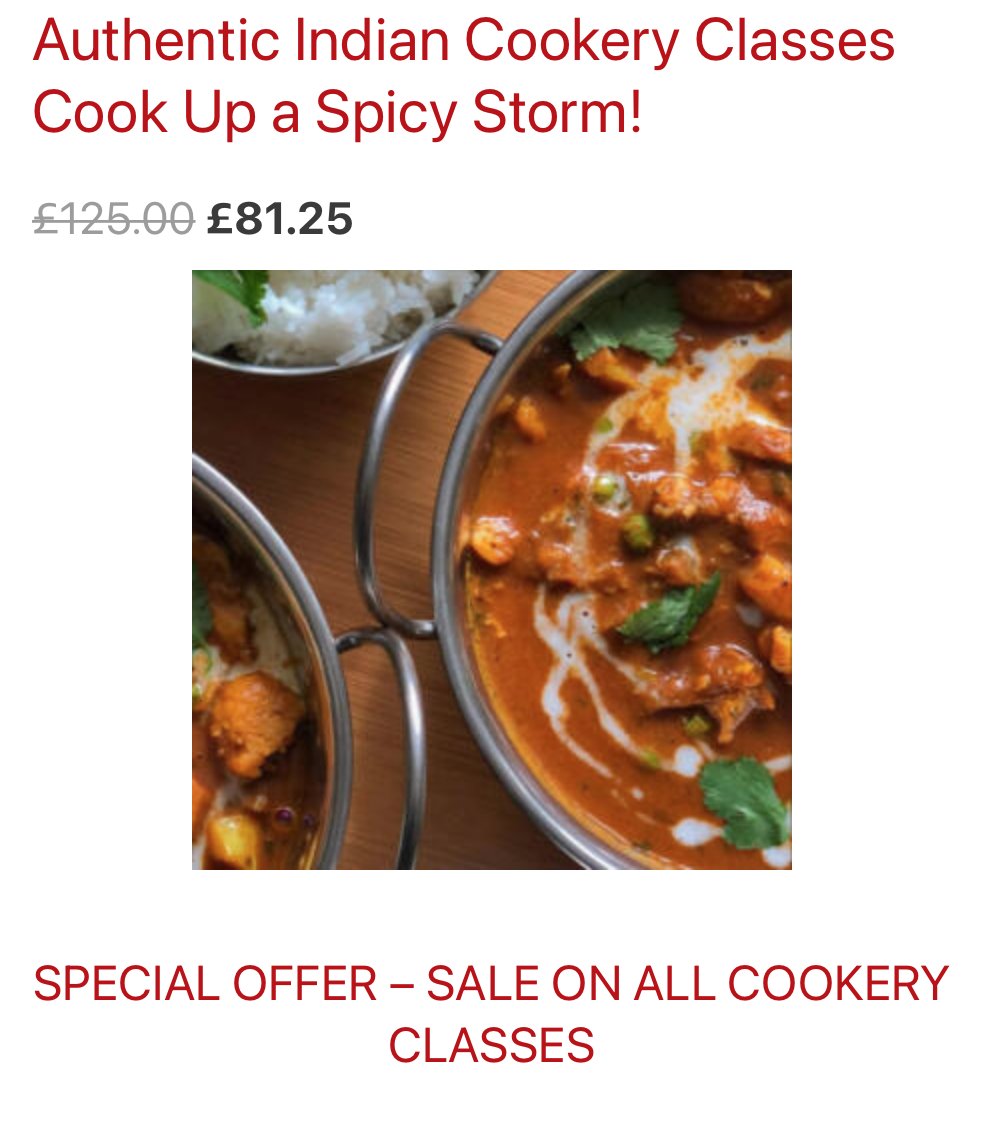 Treat yourself To Some Curry Love, 35% Off masterclasses - eepurl.com/iunm_Q