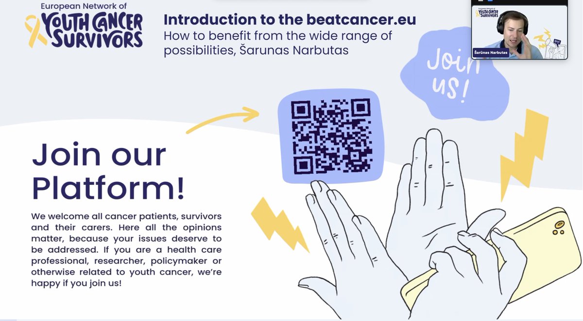 🏃 Don't walk, RUN! We are showing you the beatcancer.eu platform and all the gems 💎 it holds!

💻 Join here: cutt.ly/IwyQOx6C 
👀 ...or follow live on Facebook: facebook.com/youthcancersur…

#EUCAYASNET #beatcancer #EUCancerPlan