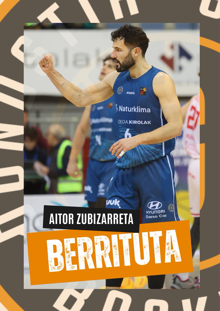gipuzkoabasket's tweet photo. 🆕🏀 𝗔𝗜𝗧𝗢𝗥 𝗭𝗨𝗕𝗜𝗭𝗔𝗥𝗥𝗘𝗧𝗔𝗞 𝗕𝗜 𝗗𝗘𝗡𝗕𝗢𝗥𝗔𝗟𝗗𝗜𝗧𝗔𝗥𝗔𝗞𝗢 𝗕𝗘𝗥𝗥𝗜𝗧𝗨 𝗗𝗨

👉 El Guuk Gipuzkoa Basket y Aitor Zubizarreta han llegado a un acuerdo para renovar el contrato del base guipuzcoano por dos temporadas más.

✊ AUPA AITOR! https://t.co/JWZXrStUFC