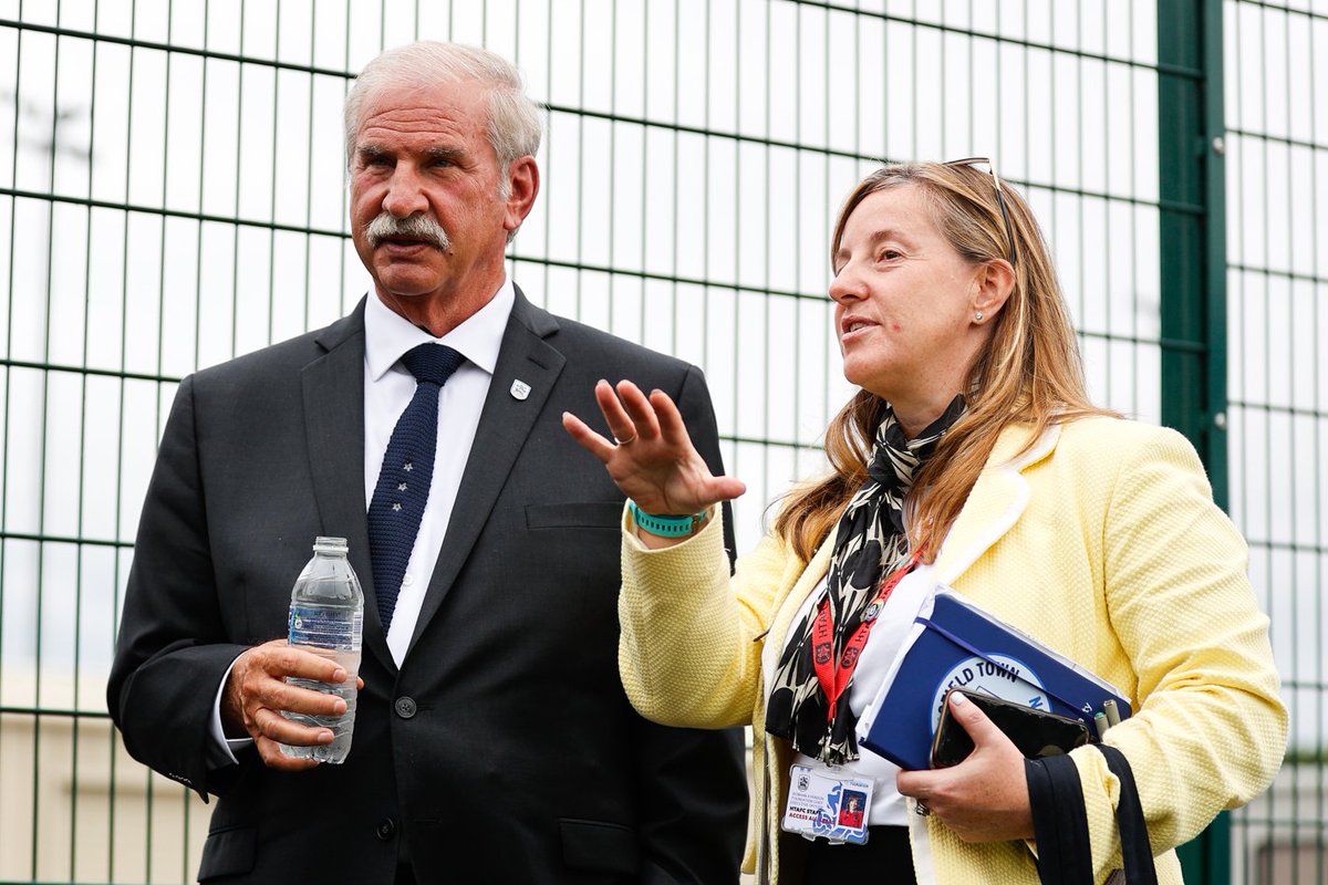 Town Owner Kevin Nagle and Foundation CEO Siobhan Atkinson