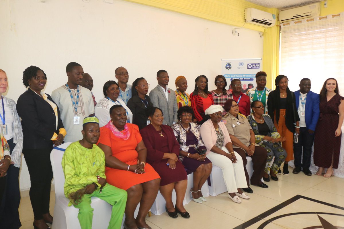 Plan_Liberia's tweet photo. Plan International Liberia launched a new Girls and Young women.project through funding from UN Peacebuilding. Launching the project 
VICE President Dr. Jewel Howard Taylor lauded the organization as important and valuable partner in interventions for Girls and Young women. https://t.co/ovvZo1RwLX