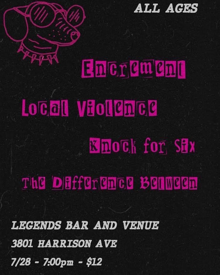 Encrement's tweet photo. CINCINNATI - We’re playing with @localviolence, @knockforsixband, and @tdbbandky on July 28th at @LegendsBar513 🔥 Tickets can be purchased from any member of the band.

#NewMusic #RockMusic #Encrement https://t.co/3nA0EAH98e