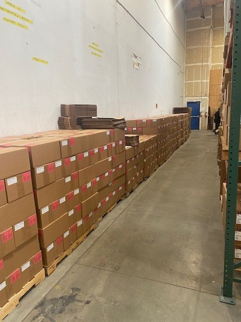What does it look like to send the #HealthSmart #curriculum across the US? This week 5,217 boxes are about to be loaded onto 136 freight carrier trailers for use in #K12schools! Thank you to our incredible Distribution Center team! #healtheducation #healthequity