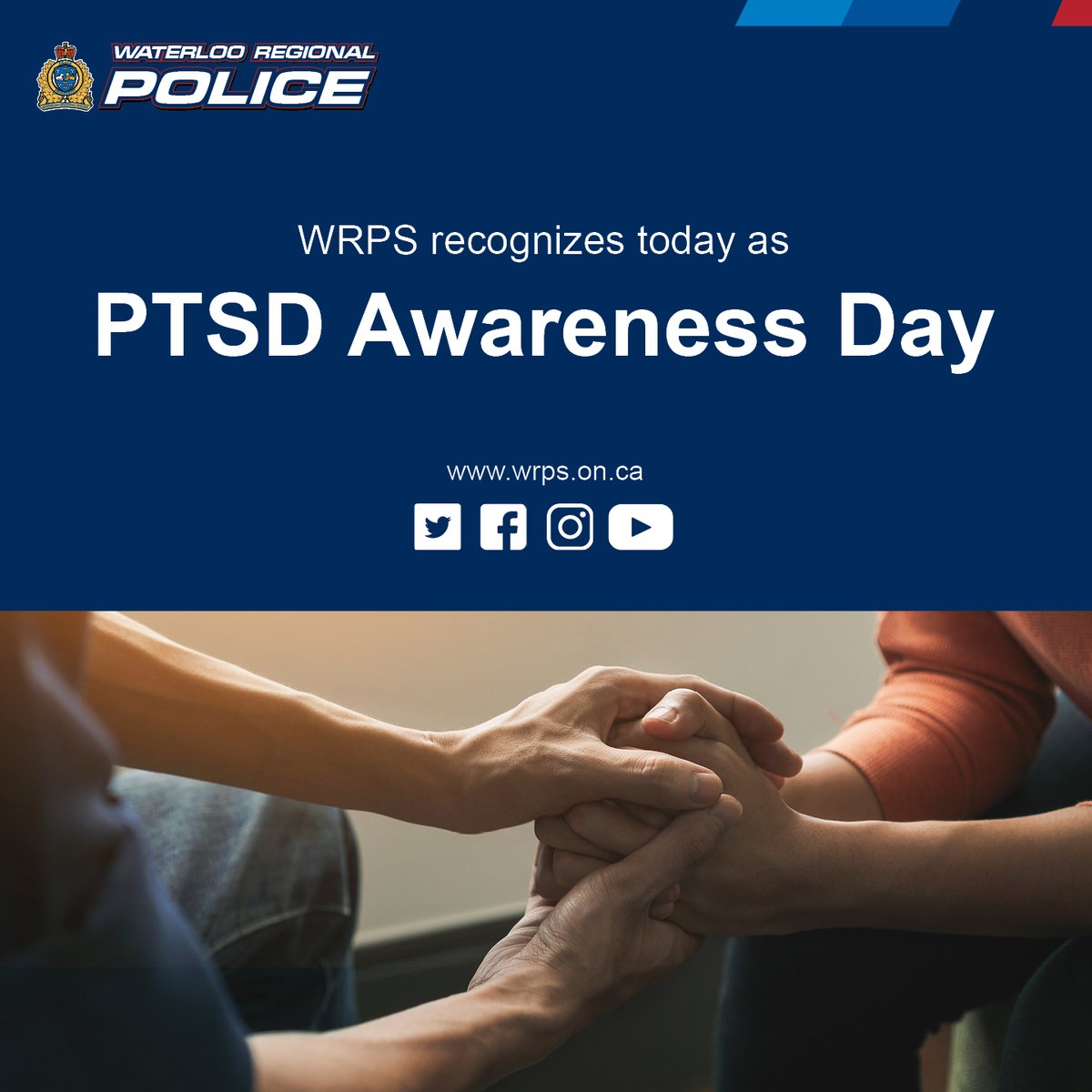 Today is PTSD Awareness Day. 

Not all wounds are visible. Consider checking in with family and friends and offer support if they are struggling.

Learn more about PTSD at cmha.ca.